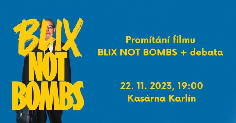 BLIX NOT BOMBS + debata